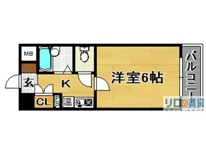 アーバンライフ豊里(1K/5階)の間取り写真