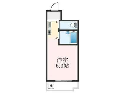 プリオール31(ワンルーム/3階)の間取り写真