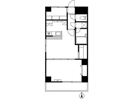 クレセントハイム(1SLDK/3階)の間取り写真