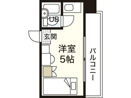 アスプロパラティ83(ワンルーム/5階)の間取り写真