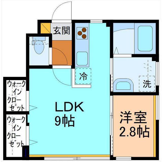 CREA(1LDK/1階)の間取り写真