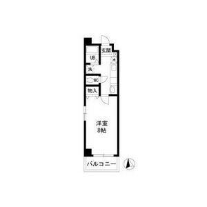 サンスパーク(1K/2階)の間取り写真