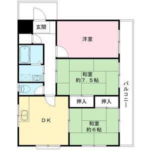 五月ハイツ(2LDK/2階)の間取り写真