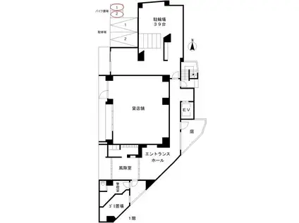 GRAND三軒茶屋ウエスト(1K/7階)の間取り写真