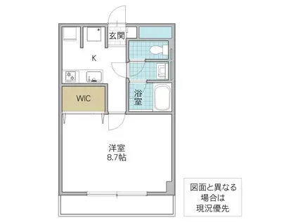 CENTRAL-Y(1K/5階)の間取り写真