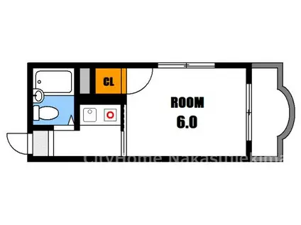第6やたがいビル(1K/5階)の間取り写真