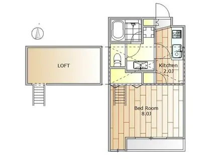シトラス館(1K/3階)の間取り写真