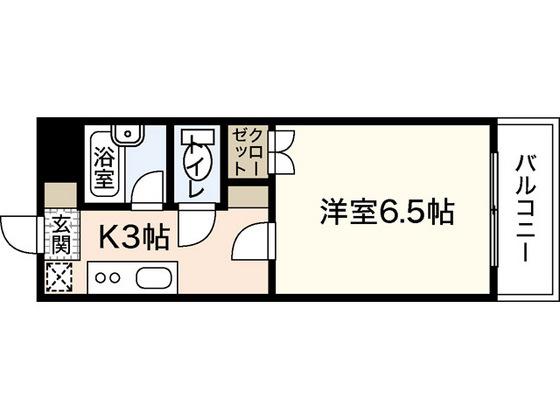 AMALFI90(1K/3階)の間取り写真