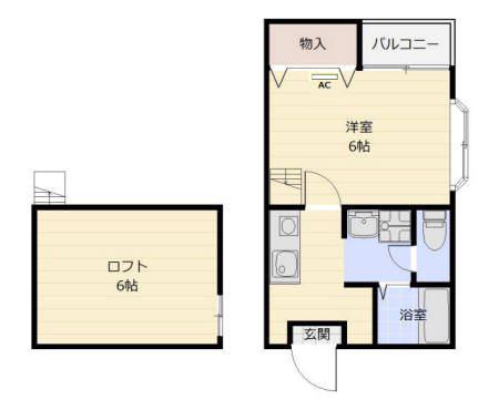 イル・グラッツィア薬院(1K/4階)の間取り写真