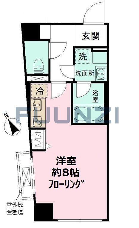 LEO六拾番館(ワンルーム/2階)の間取り写真