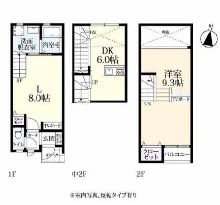 プレミアム天祐(1LDK/1階)の間取り写真