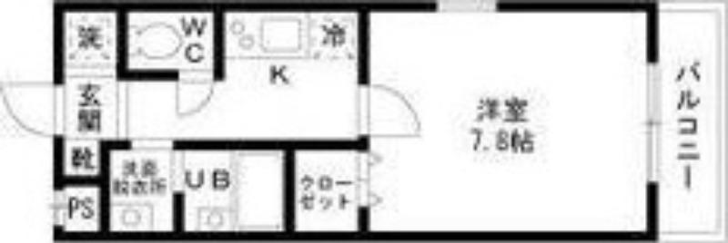 メゾンM&Y(1K/2階)の間取り写真