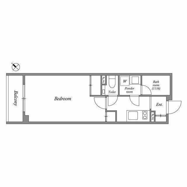 ACP RESIDENCE 新江古田(1K/2階)の間取り写真