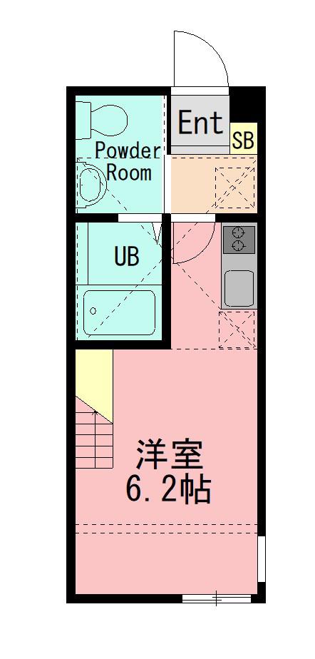 アーティー横浜片倉町(ワンルーム/1階)の間取り写真