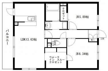 DUNE(2LDK/3階)の間取り写真