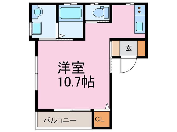 プレミアム大久保II(ワンルーム/3階)の間取り写真