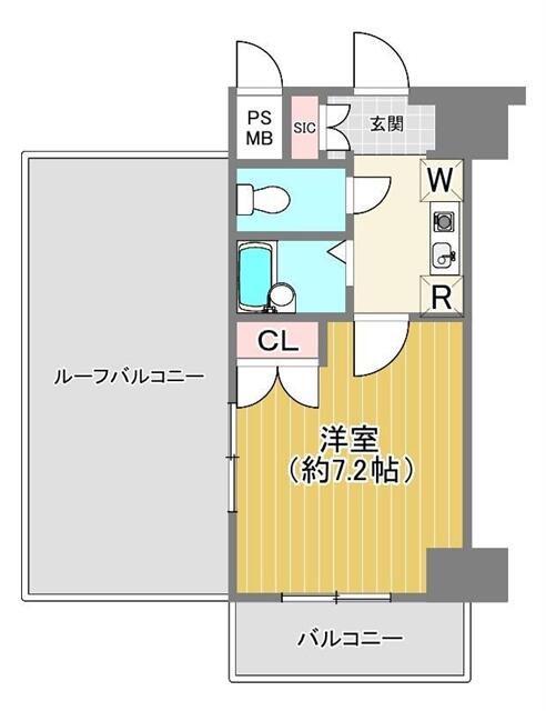 ヴエルト杉並サウスヒル(1K/3階)の間取り写真