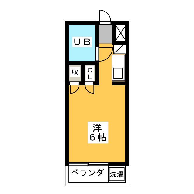 コーポラス・マキ(ワンルーム/2階)の間取り写真