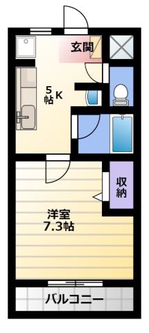 NEXTAGE新橋(1K/2階)の間取り写真