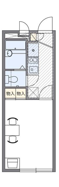 レオパレスKAMISAWA(1K/2階)の間取り写真