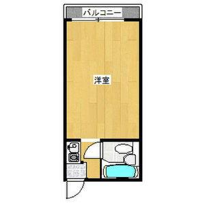 クレアドル芦屋西(1K/2階)の間取り写真