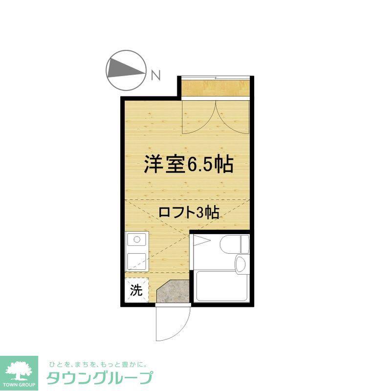 エトワールオリオン(ワンルーム/2階)の間取り写真