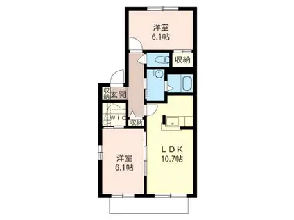 HEIM51(2LDK/1階)の間取り写真