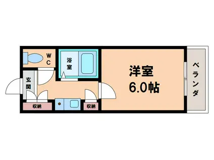 シャルマンフジ住吉弐番館(1K/1階)の間取り写真