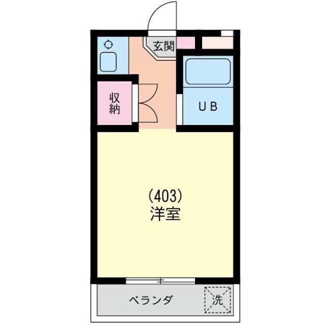 第3マンションオリト(1K/4階)の間取り写真