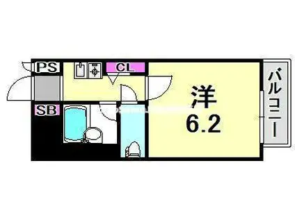 パラシオ塚本II(1K/3階)の間取り写真