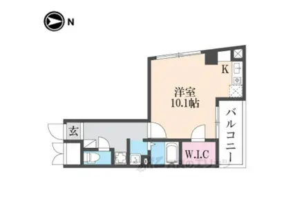 Mプラザ布施弐番館(1K/2階)の間取り写真