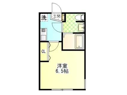 MY RESIDENCE鴨宮駅前(1K/2階)の間取り写真