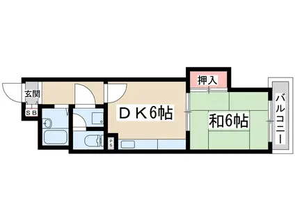 シャンティマサノ(1DK/5階)の間取り写真