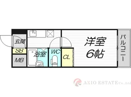 土井グランドマンション(1K/3階)の間取り写真