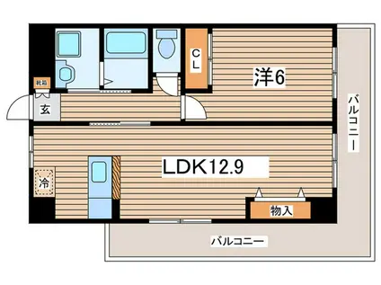HEIM匠(1LDK/1階)の間取り写真