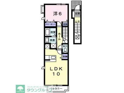 プラウド幕張本郷V(1LDK/2階)の間取り写真