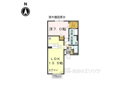 グランシャリオ(1LDK/2階)の間取り写真