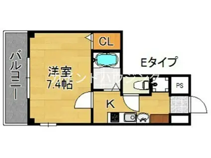 MPLAZA住吉公園弐番館(1K/9階)の間取り写真