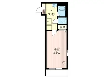 エシール大森(1K/1階)の間取り写真