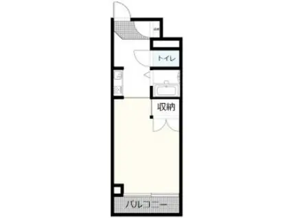 ヴェルドミール(1K/1階)の間取り写真