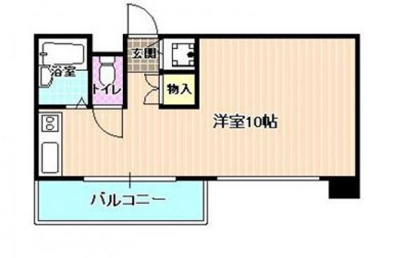 上幟町ビル(1K/3階)の間取り写真