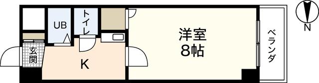 リバーシティオガワ(1K/3階)の間取り写真
