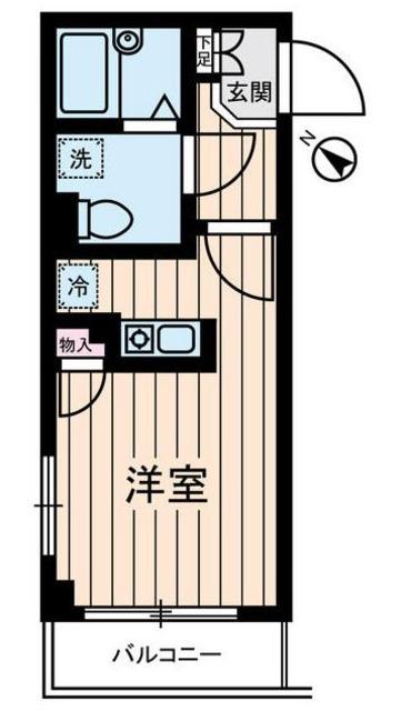 LUMIELE S・K(ワンルーム/2階)の間取り写真