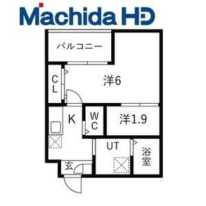 大浜北町シーエム・シス(2K/3階)の間取り写真