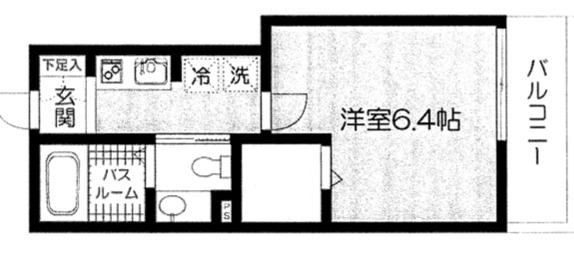 フェリーチェ駒込II(1K/3階)の間取り写真