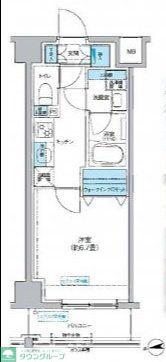 フレンシアノイエ成増(1K/2階)の間取り写真