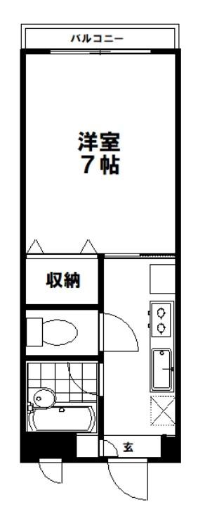 J-COURT(1K/2階)の間取り写真
