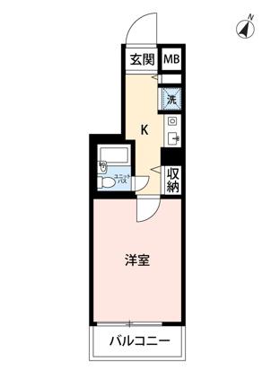 マイナビSTAYパレス十条(1K/6階)の間取り写真