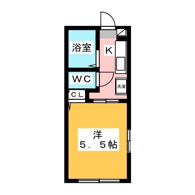 チェリーHOUSE(1K/1階)の間取り写真