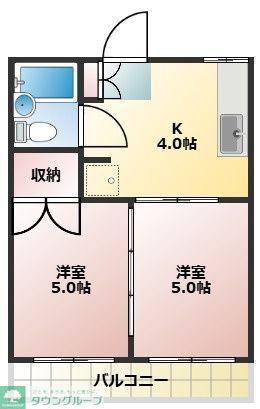 目白コーポ(2DK/2階)の間取り写真
